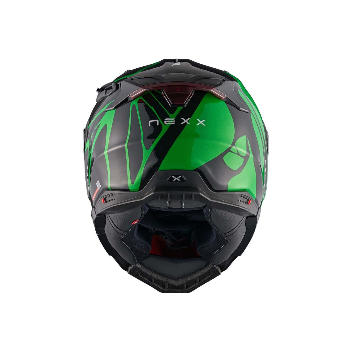 NEXX Helmet X.WST3 B-SIDE CARBON BLACK-GREEN